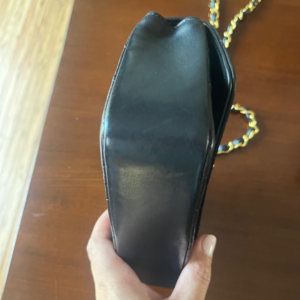 Chanel Mini Rectangular Flap Black Quilted Gold H… - image 7